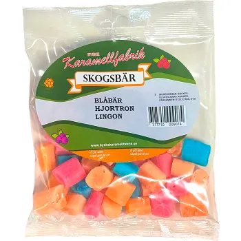 Karameller Skogsbär 160g Byske Karamellfabrik.