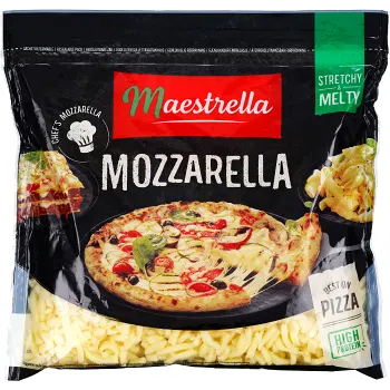 Mozzarella riven 400g Maestrella.