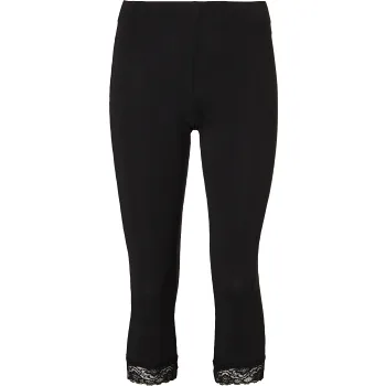 Capritights med spets Svart L ICA I love eco.