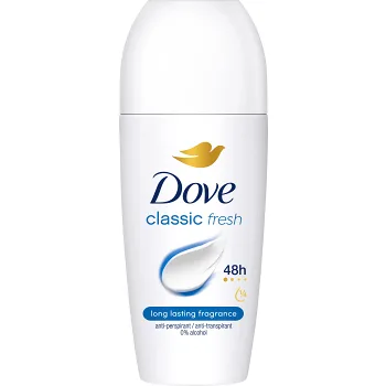 Deodorant Roll On 48h Classic 50ml Dove.