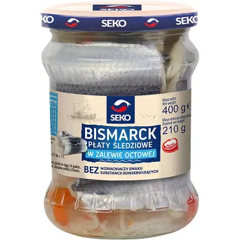 Inlagd Sill Bismarck 400g varav 210g sill Seko.