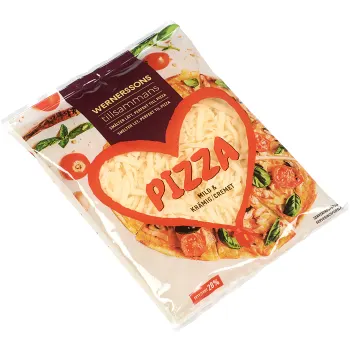 Pizzaost Riven 150g Wernerssons.