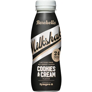 Proteinmilkshake Cookies and Cream 330ml Barebells.