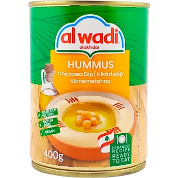 Hummus Kikärtsdip 400g Al Wadi.