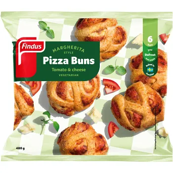 Pizzabullar med tomat och ost 480g Findus.