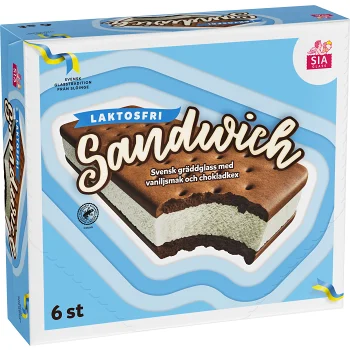Glass Sandwich laktosfri 6-p SIA Glass.