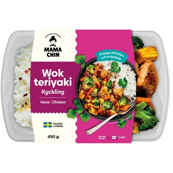 Wok Teriyaki Kyckling 450g Mama Chin.