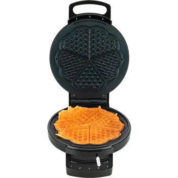 Våffeljärn enkelt 750W svart.