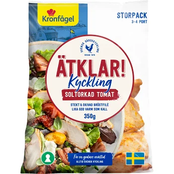 Kyckling Ätklar Skivad Soltorkad Tomat 350g Kronfågel.