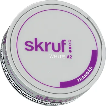 Portionssnus Vit Tranbär 21,6g Skruf.