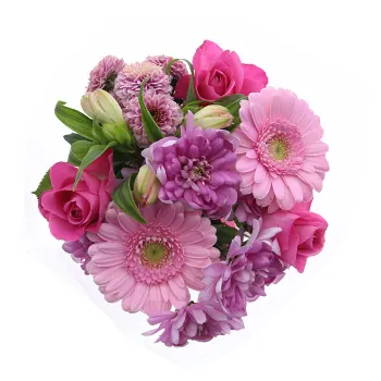 Bukett Snygg Rosa Bandet 50cm ICA.