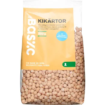 Kikärtor 800g ICA Basic.