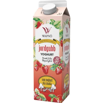 Yoghurt Jordgubb 2.7 % 1kg Wapnö.