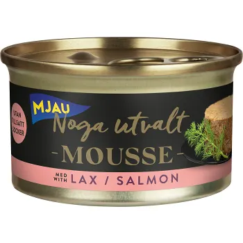 Kattmat Mousse Lax 85g Mjau Noga Utvalt.