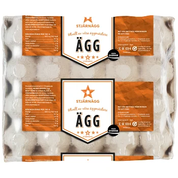 Ägg Frigående M 20-p Stjärnägg.