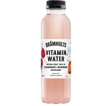 Vitamindryck Jordgubb &amp; Hallonsmak 500ml Brämhults.
