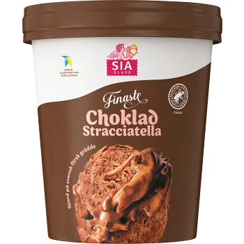 Glass Vår Finaste Choklad stracciatella 500ml SIA GLASS.