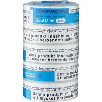 Zyn Cool Mint Slim S4 5xStock.