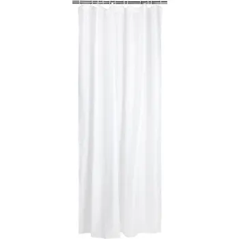Duschdraperi Solid vit 180x200cm Noble House.
