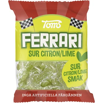 Godispåse Ferrari Sur Citron/Lime 120g Toms.