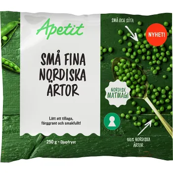 Små fina nordiska ärtor 250g Apetit.