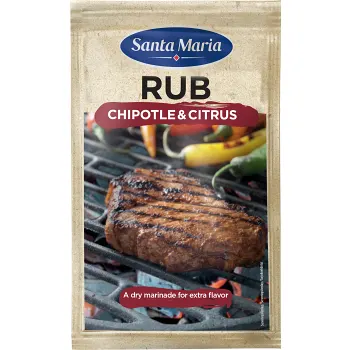 BBQ Rub Chipotle &amp; citrus 22g Santa Maria.