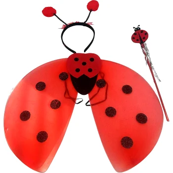 Halloweendräkt svart diadem vingar Festive.