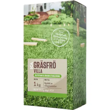 Gräsfrö Villa 1kg ICA Garden.