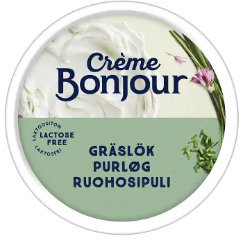 Färskost Gräslök laktosfri 100g Creme Bonjour.