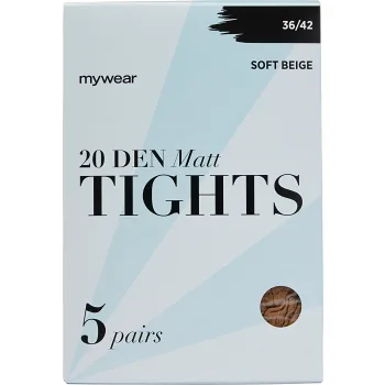 Strumpbyxa 5p 20Den Soft Beige 36/42 mywear.