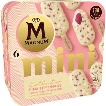 Glass Pink lemonade mini 6-p Magnum.