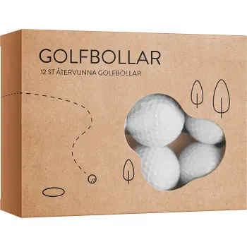 Golfbollar återvunna 12st.