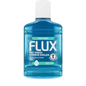 Fluorskölj Soft Mint Travel 0,2% flour 90ml Flux.
