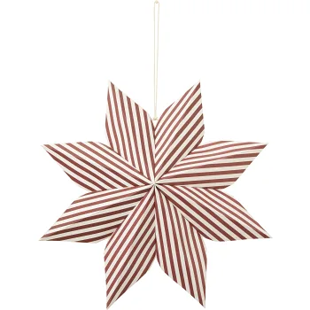 Stjärna 50cm röd rand ICA.