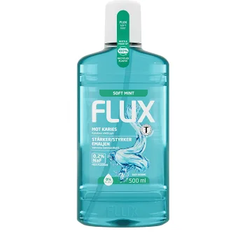 Munskölj Soft Mint 0,2% fluor 500ml FLUX.