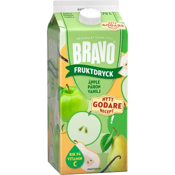 Fruktdryck Äpple Päron Sockerfri 1750ml Bravo.