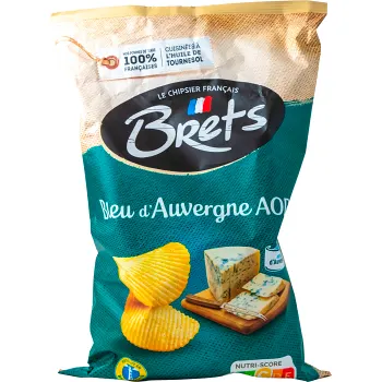 Chips Brets Blue D'auvergne 125g Hugo Ericson Ost.