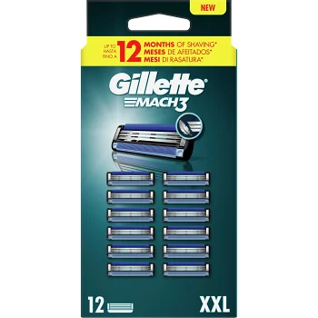 Rakblad Mach3 Vertical 12-p Gillette.