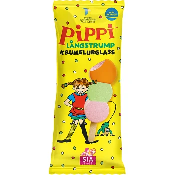 Pippi krumelurglass 1-p SIA Glass.
