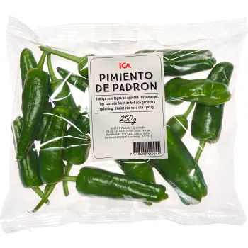 Pimiento de padron 250g Klass 1 ICA.