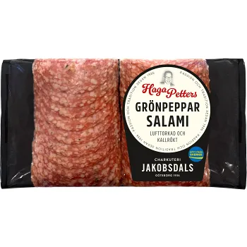 Grönpepparsalami Haga-petters 90g Jakobsdals.