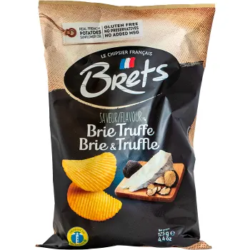 Chips Brets Brie &amp; Tryffel 125g Hugo Ericson Ost.