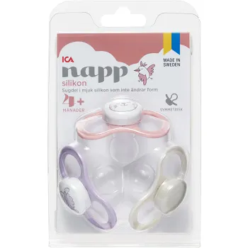 Napp Silikon Katt 4mån+ 3-p ICA.