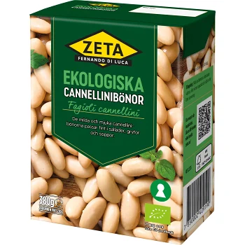 Cannellinibönor Ekologiska 380g Zeta.
