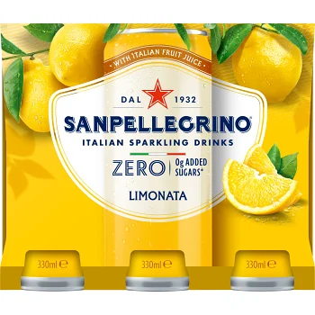 Läskedryck Zero Limonata 6-pack 33cl San Pellegrino.