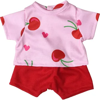 Dockkläder Shorts och T-shirt Körsbär.
