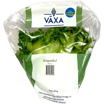 Krispsallat I Påse 200g Växa odling i Sverige.