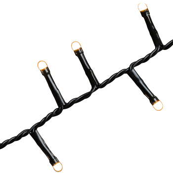 Ljusslinga 100 LED amber Konstsmide.