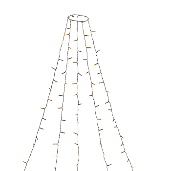 Julgransslinga 150LED Amber Konstsmide.