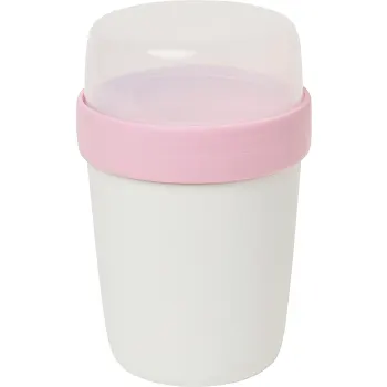 Yoghurtbägare 400ml+180ml Rosa Bandet ICA.